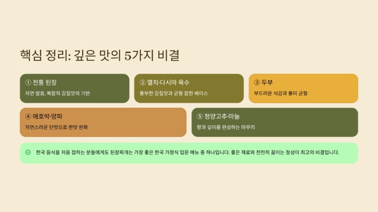 깊은맛 5가지