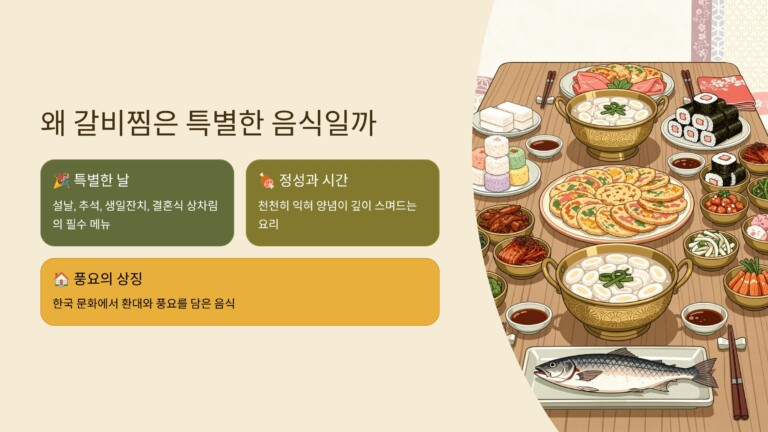 왜 갈비찜은 특별한 음식일까