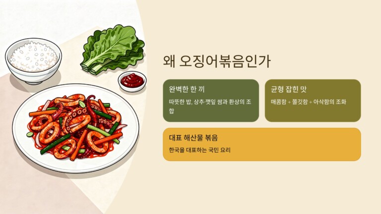 왜 오징어볶음은 꾸준히 사랑받을까
