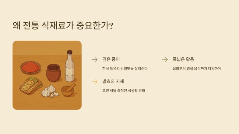왜 전통 식재료가 중요한가