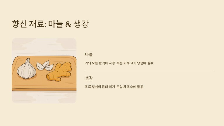 마늘 생강 
