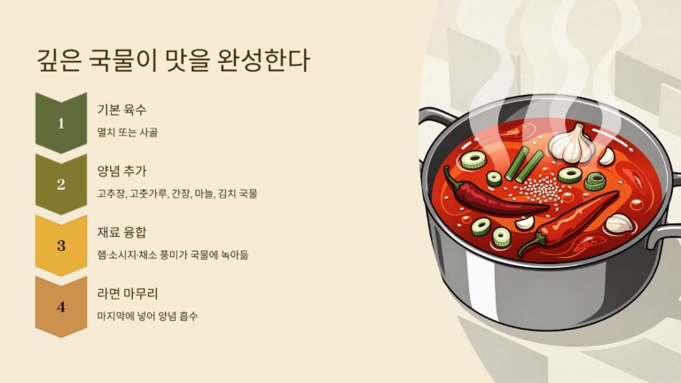 깊은 국물이 맛을 완성한다