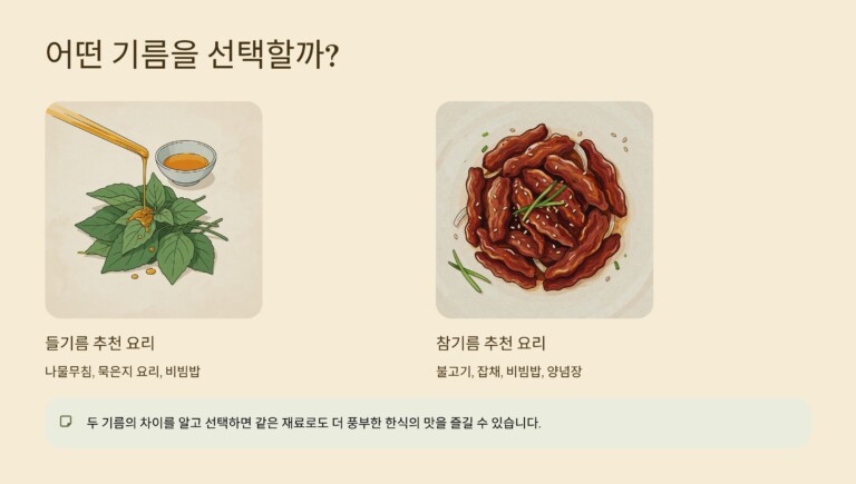 어떤 요리에 어떤 기름을 선택할까
