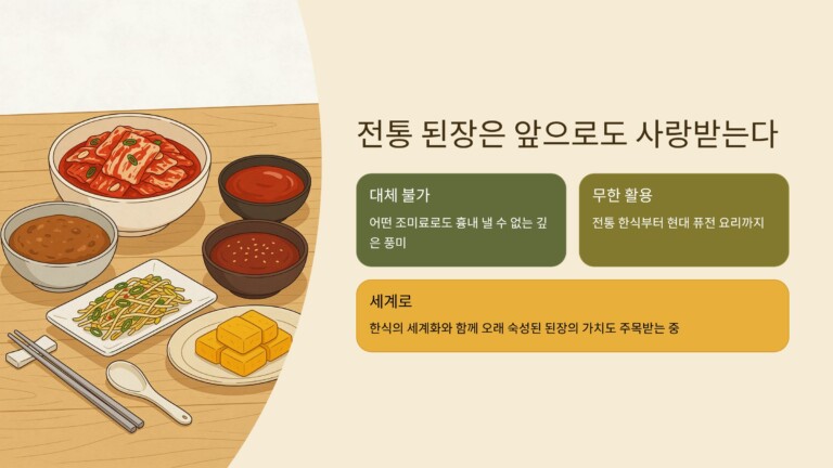 전통 된장은 앞으로도 사랑받는다