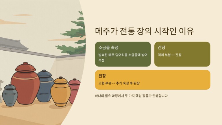 메주가 전통 장의 시작인 이유