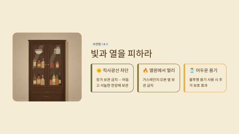직사광선 피한다