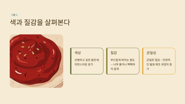 색과 질감을 살펴본다