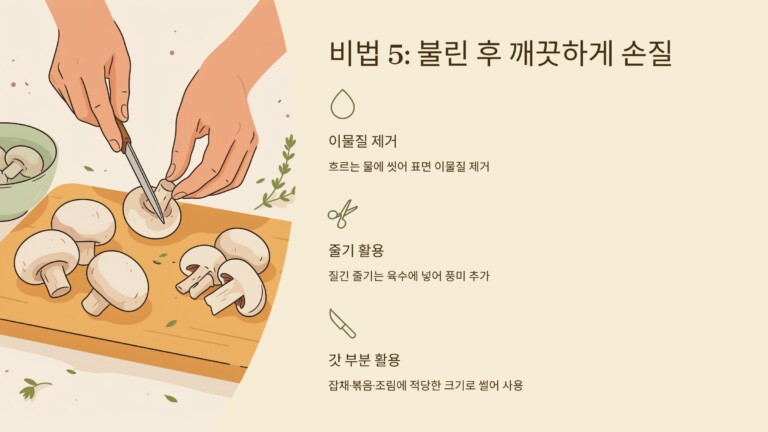 불린 후 깨끗하게 손질
