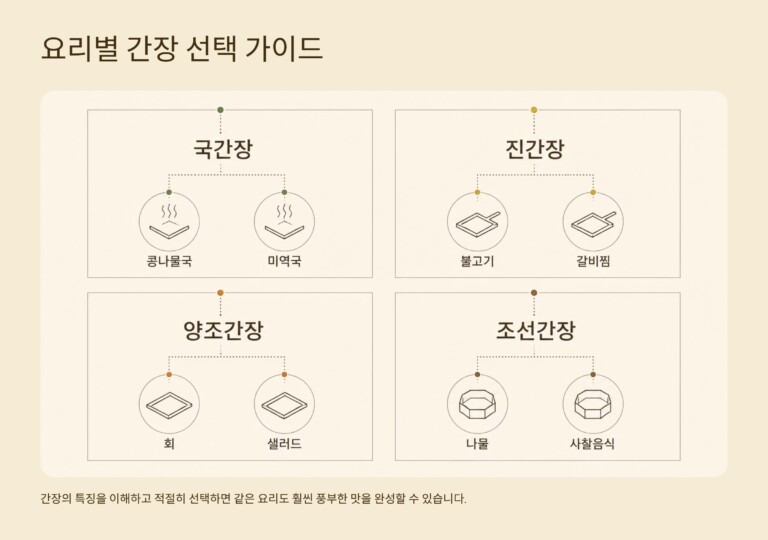 요리에 맞는 간장을 선택