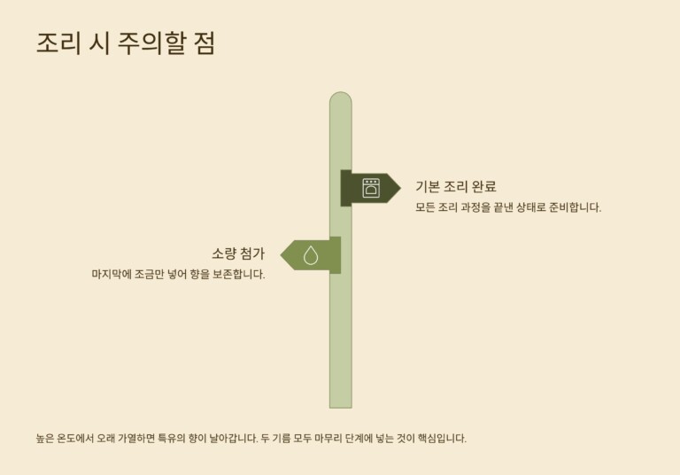 조리할 때 주의할 점