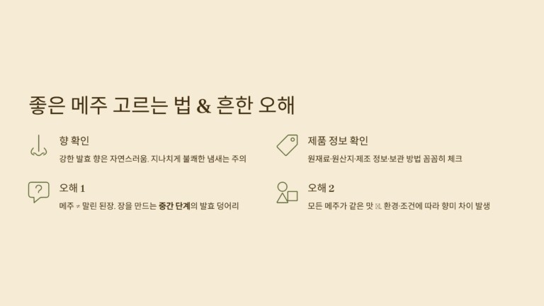 좋은 메주를 고르는 방법