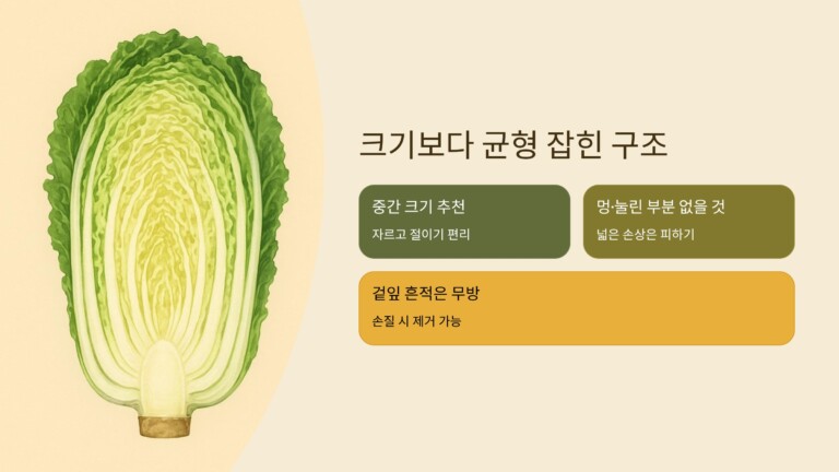 크기와 모양도 살펴보세요
