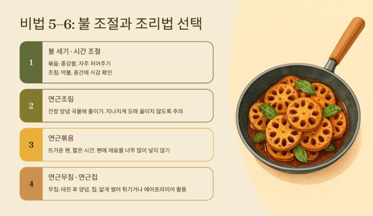 불의 세기와 조리 시간을 조절
